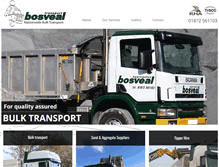 Tablet Screenshot of bosvealtransport.co.uk